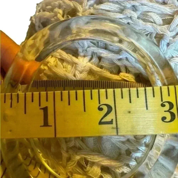 Clear Lucite Wave Bangles - Picture 7 of 12